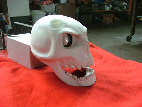 Lampenmaske skull mit linse - lampenmaske,